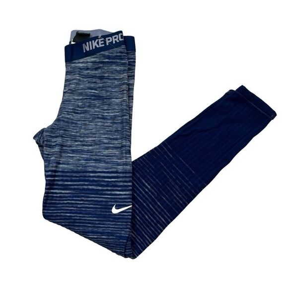 Ladies Nike Pro Hyperwarm England Nordic Print Leggings Size Medium - Picture 7 of 14